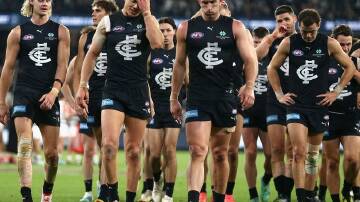 The Blues are well aware they need to tighten up in defence if they're to take down the Magpies. (Rob Prezioso/AAP PHOTOS)