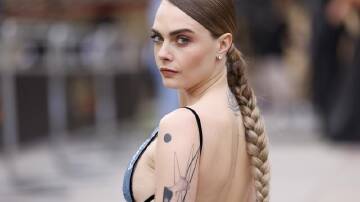 Model and actress Cara Delevingne decided to give up drinking in 2022 after a spell in rehab. (AP PHOTO)